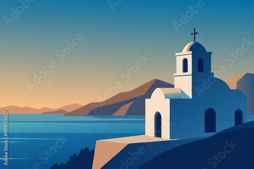 church in santorini greece