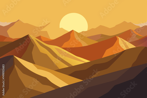 autumn landscape with mountains