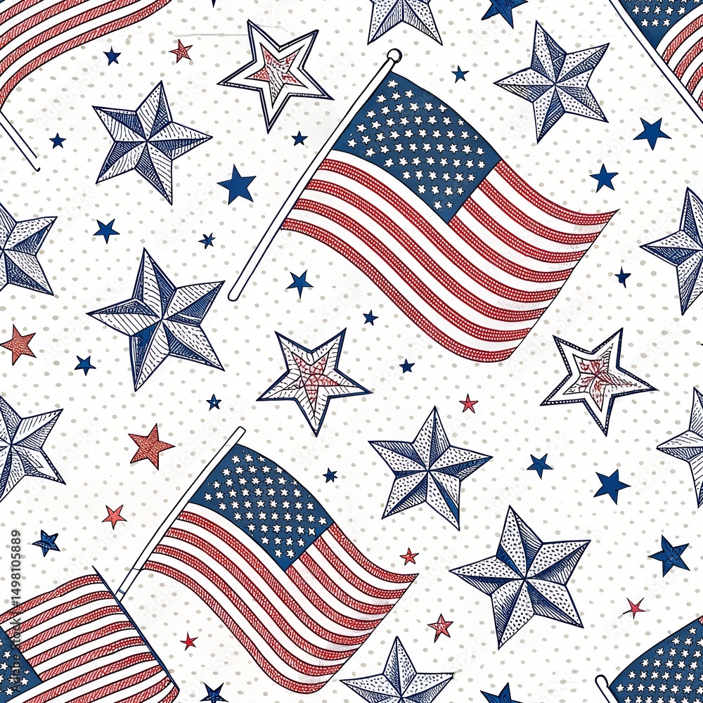 Obraz premium american flag background