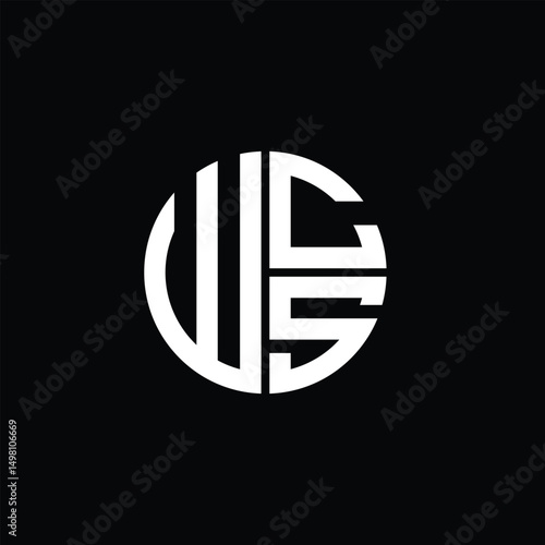 Free Download WCS logo WCS icon WCS monogram WCS letter minimalist Circle flat Unique modern abstract logo design. - GFXLoad