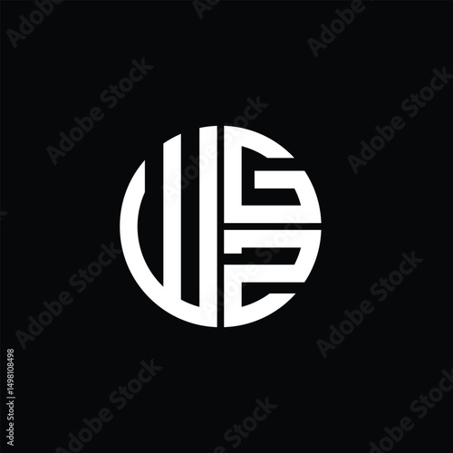 Free Download WGZ logo WGZ icon WGZ monogram WGZ letter minimalist Circle flat Unique modern abstract logo design. - GFXLoad