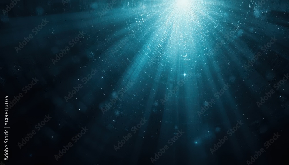 Obraz premium Abstract Dark Blue Light Beam Glow Grainy Texture Background