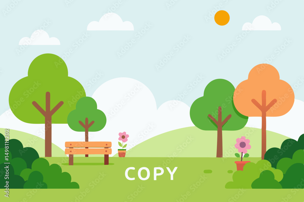 landscape with trees landscape with trees