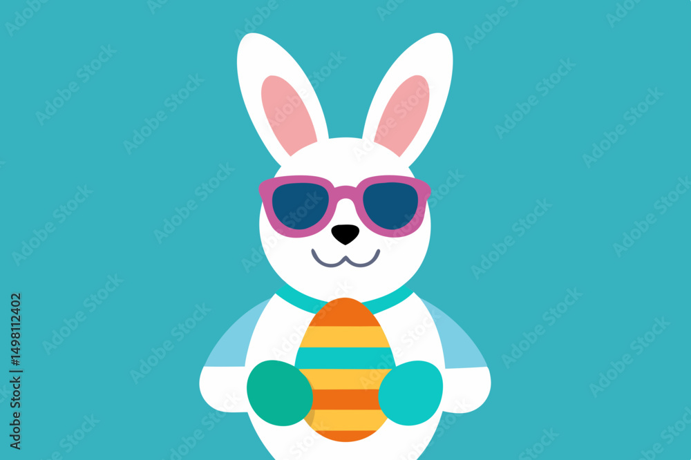 easter bunny with eggs easter bunny with eggs