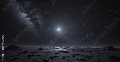 Twinkling stars scattered across a vast, dark galaxy ,  astronomical,  Milky Way,  point