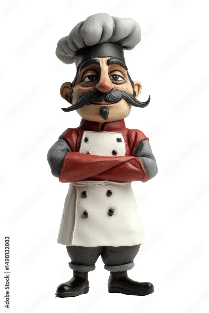 Isolated Chef with crossed arms Isolated Chef with crossed arms