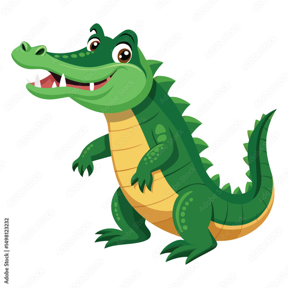 Fototapeta premium Clumsy crocodile