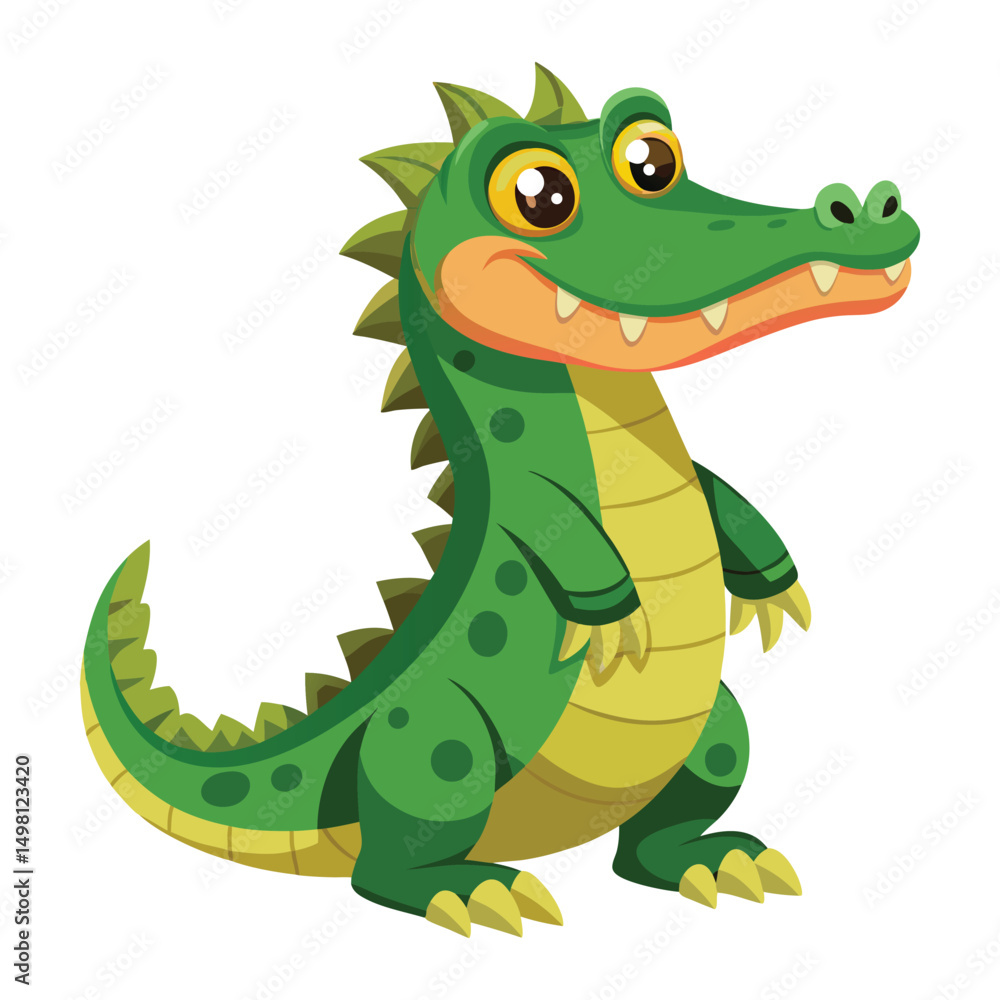 Fototapeta premium Clumsy crocodile