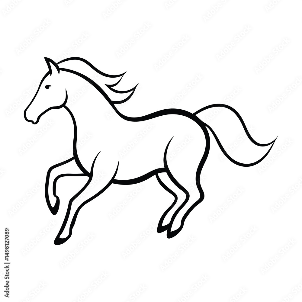 Obraz premium horse vector illustration