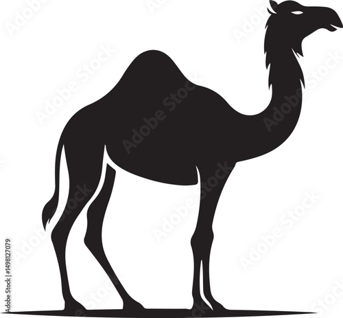 Camels Silhouette Vector Illustration