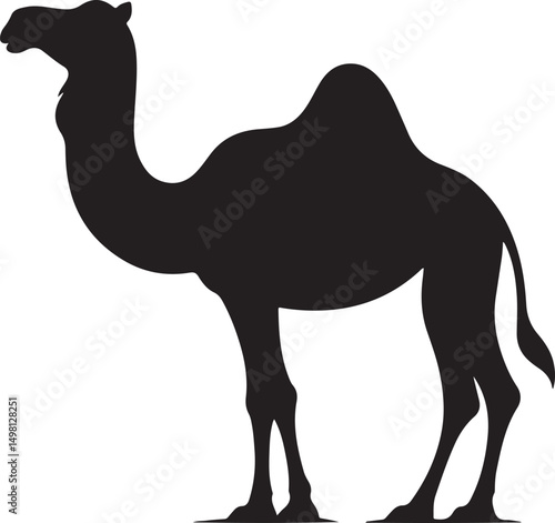 Camels Silhouette Vector Illustration