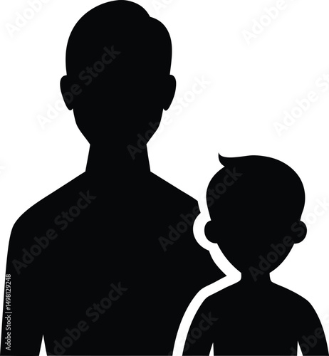 silhouette of a man with a smile