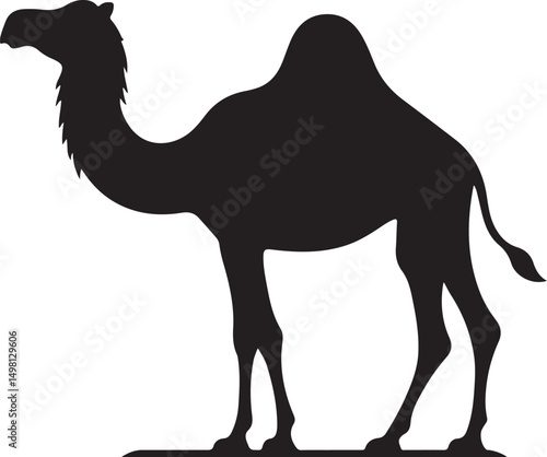 Camels Silhouette Vector Illustration
