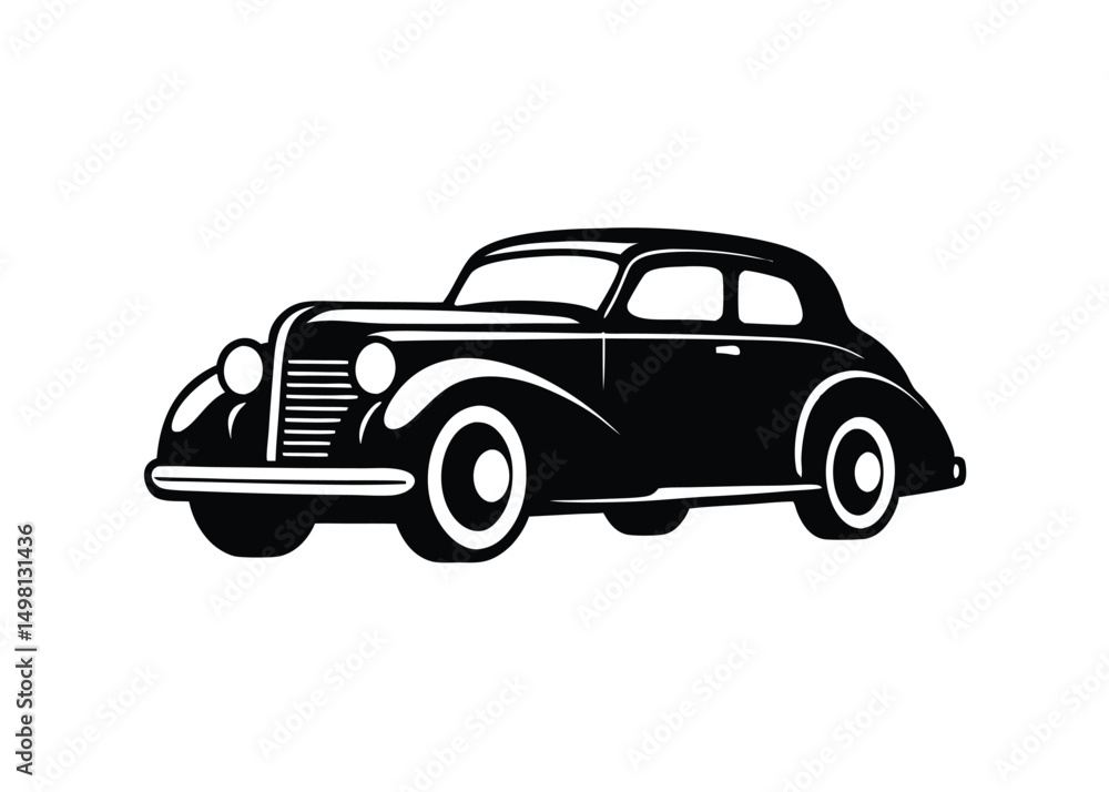 Obraz premium Retro car vector.