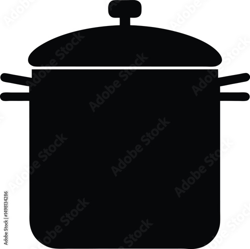 stainless steel pot silhouette
