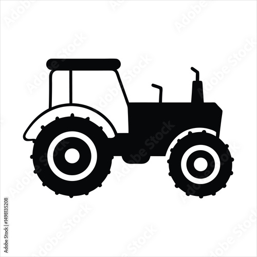 tractor isolated on white background
