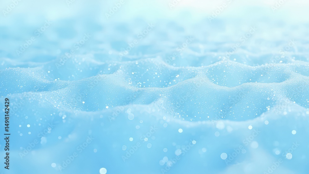 Obraz premium Ocean Wave Texture - Light Blue Abstract Background. An abstract background featuring a light blue wave texture, reminiscent of the ocean surface. The smooth curves and soft lighting create a calming 