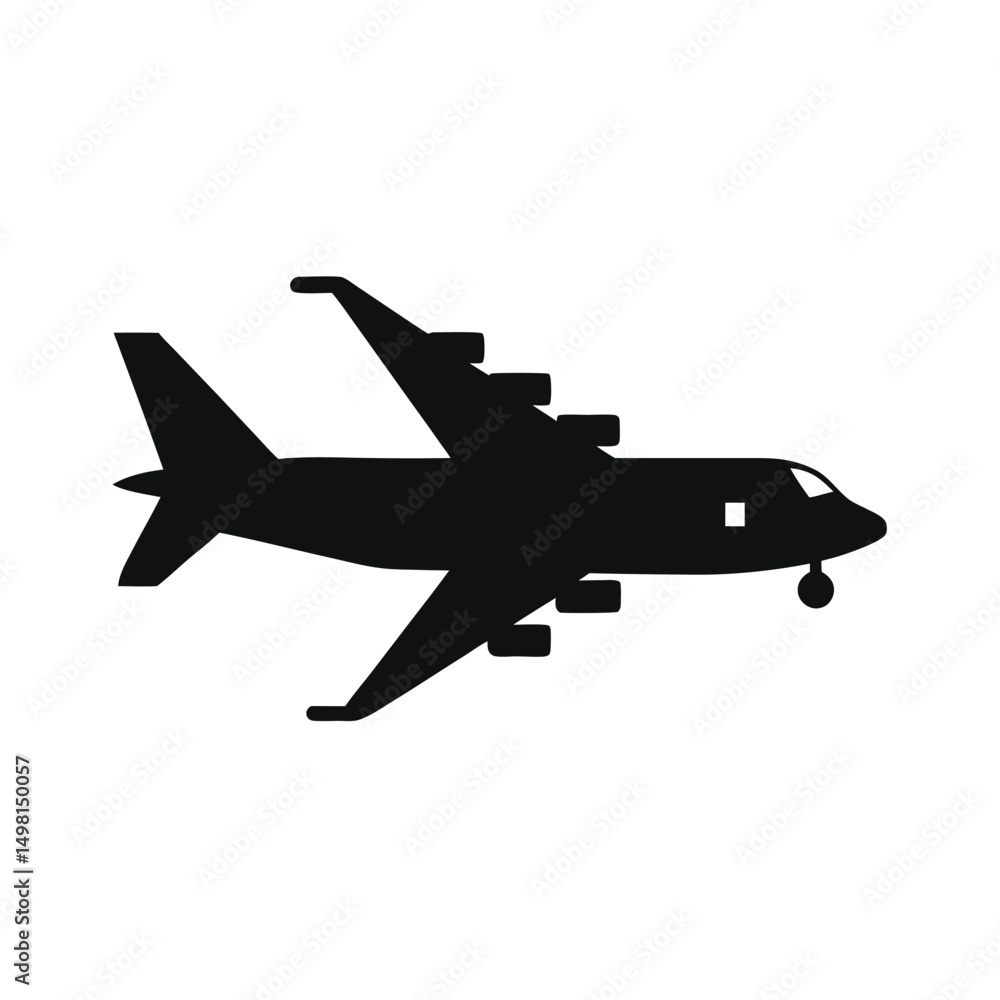 vector illustration of an airplane vector illustration of an airplane