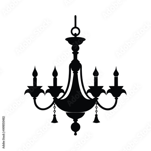 chandelier isolated on white