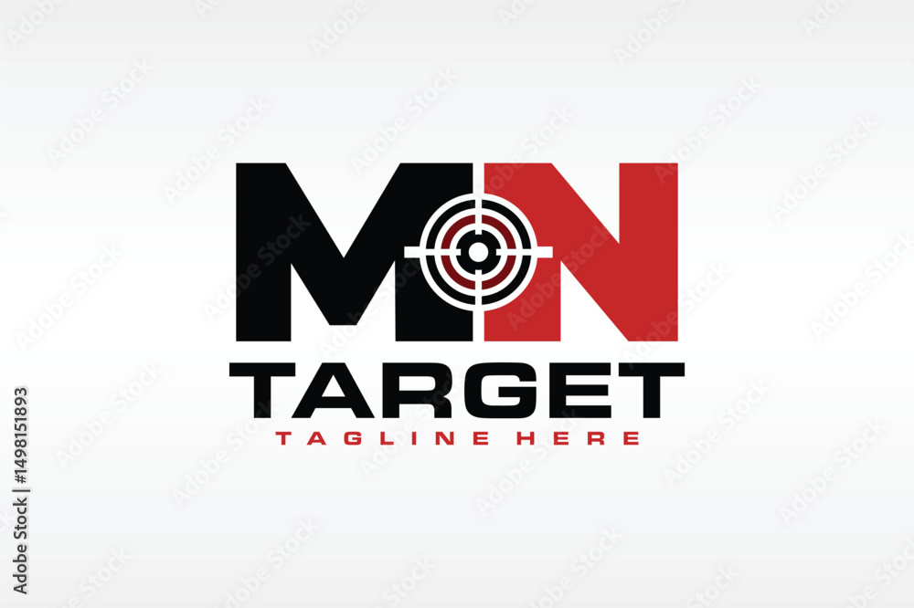 letter MN aim logo letter MN aim logo