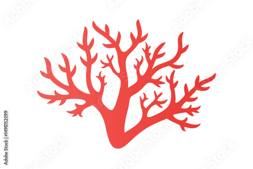 tree with coral reef vector