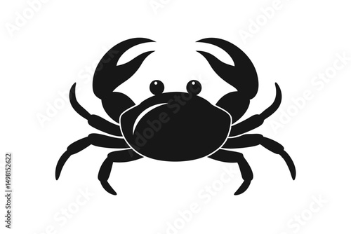 blue crab on white background