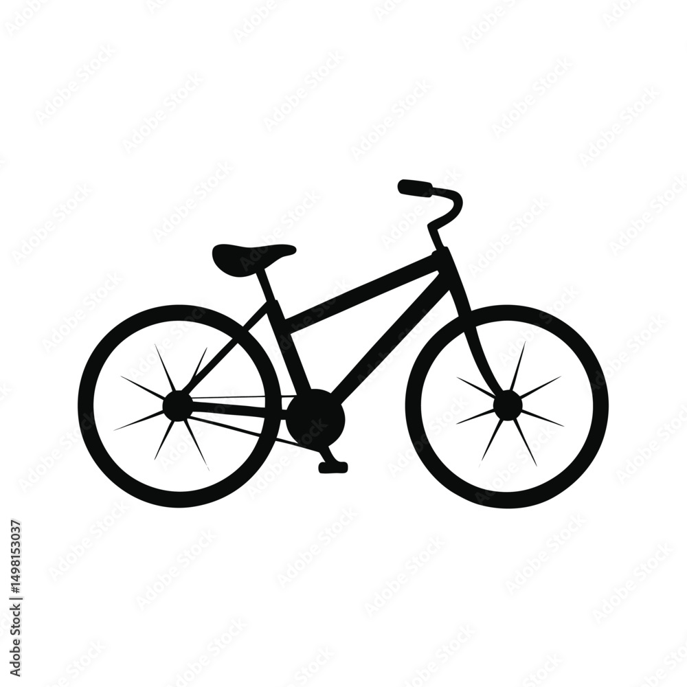 Obraz premium bicycle isolated on white background