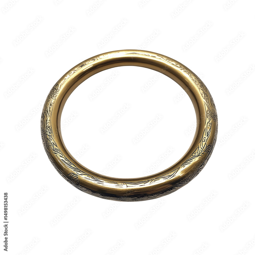 Ornate Gold Ring with Intricate Floral Design Ornate Gold Ring with Intricate Floral Design