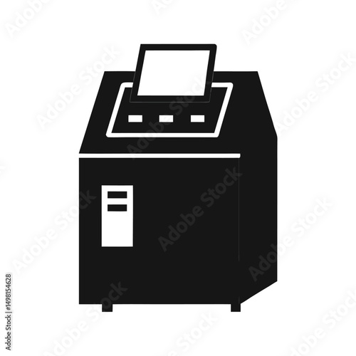 electronic ballot machine vector illustration