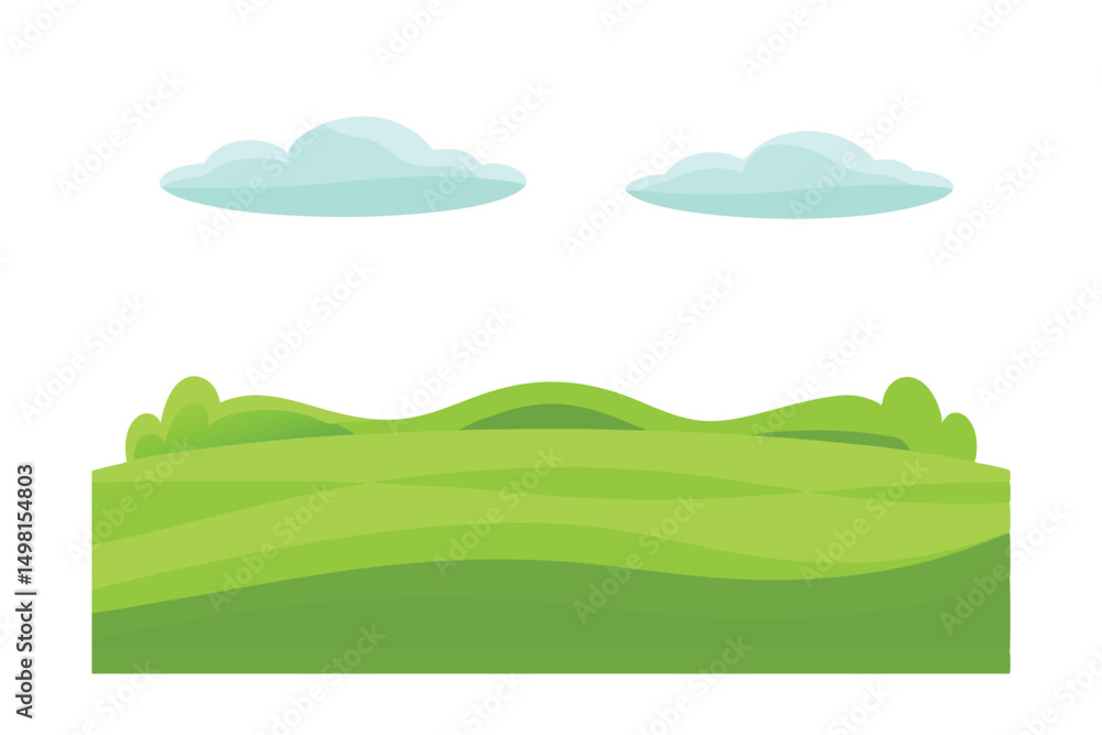 Fototapeta premium landscape with clouds