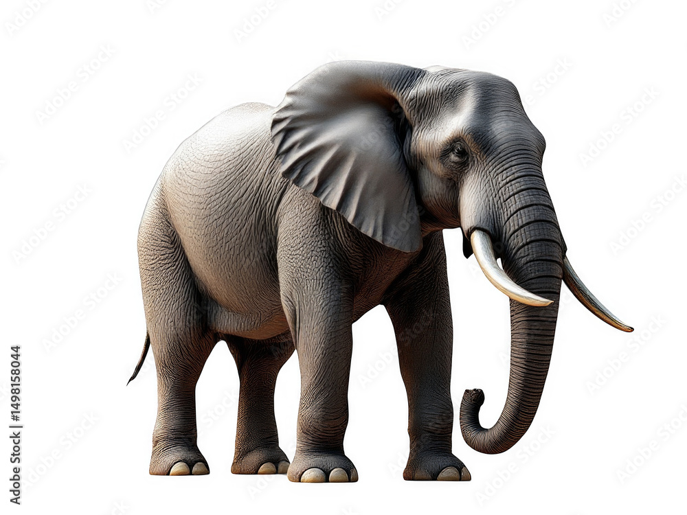 Obraz premium elephant isolated on white