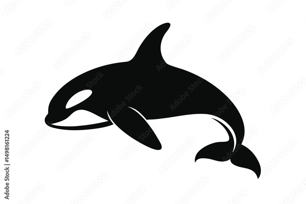 Naklejka premium dolphin isolated on white background