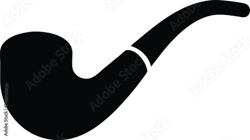 classic smoking pipe silhouette
