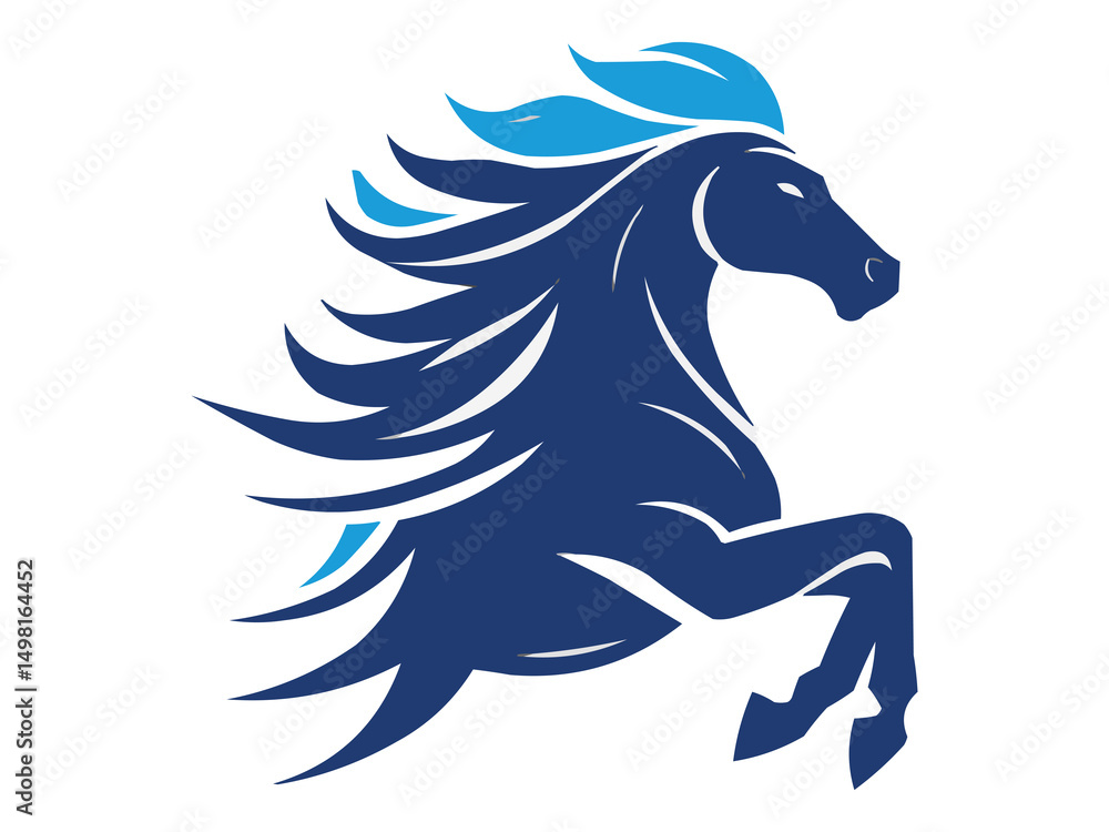 Fototapeta premium horse head silhouette
