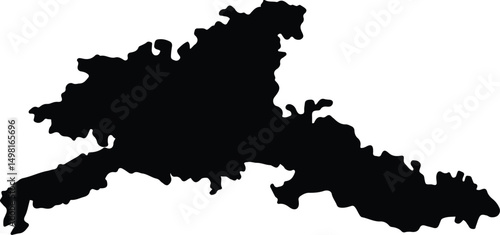 Agra India silhouette map