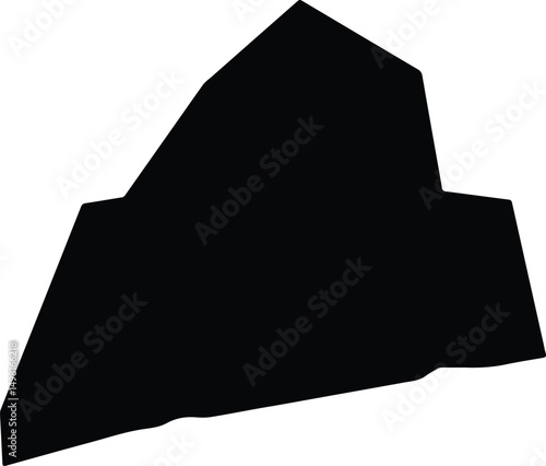 Agios Tychon Cyprus silhouette map