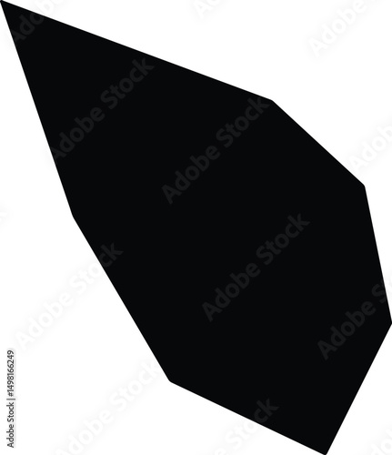 Agios Thomas Cyprus silhouette map