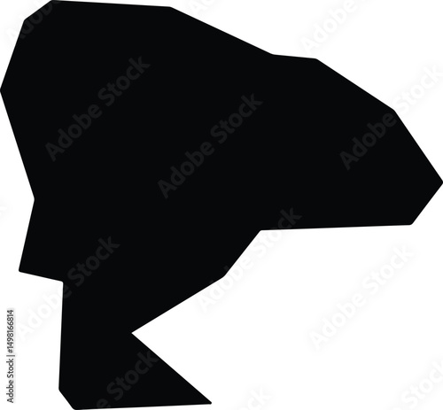 Agios Mamas Cyprus silhouette map