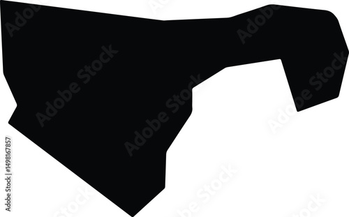 Agios Epiktitos Cyprus silhouette map