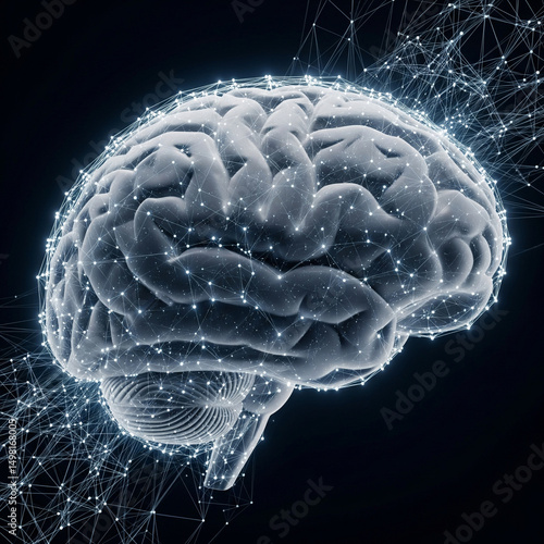 Wallpaper Mural 3d rendered illustration of human brain Torontodigital.ca