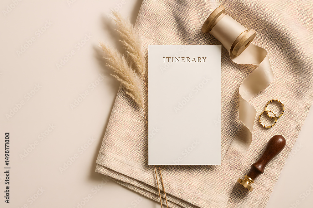 Fototapeta premium Luxury Wedding Paper Goods Collection