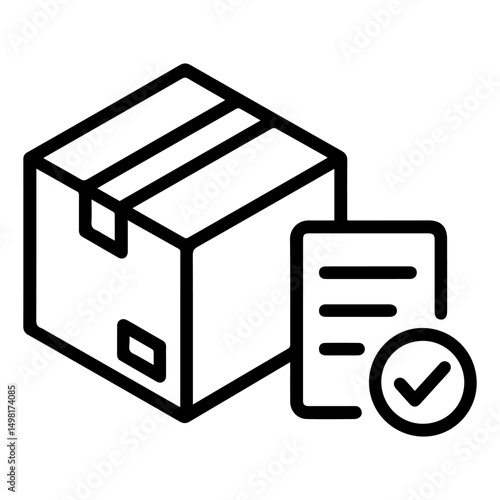 Order picking icon on white background vector
Vector line icon logistics