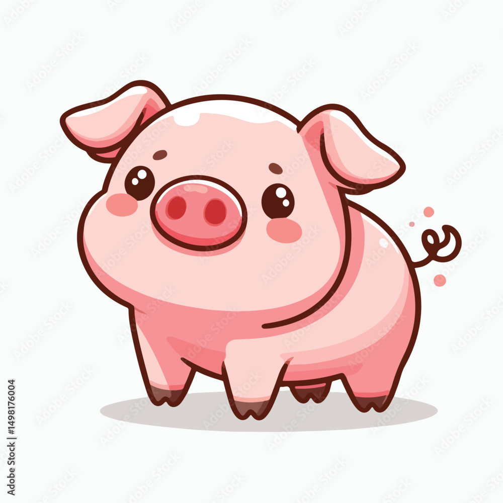 Vector Cartoon Pig Vector Cartoon Pig
