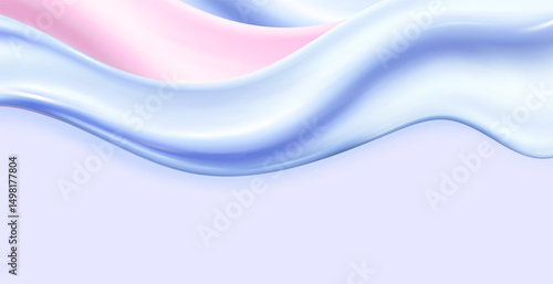 Liquid pink vector dripping ice cream texture.Glossy sugary flow drip.