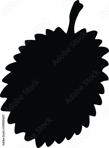 durian sketch silhouette