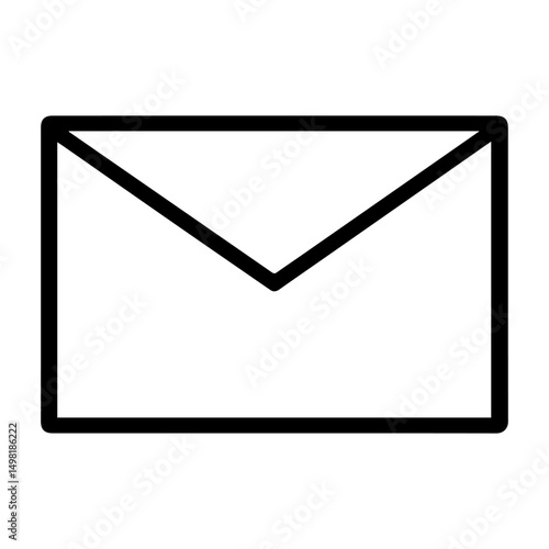 Postal envelope icon on white background vector
Vector line icon logistics