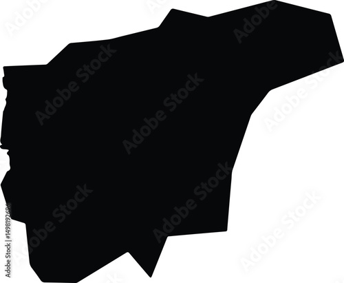 Akébou Togo silhouette map