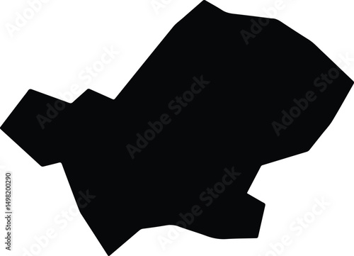 Alvorada de Minas Brazil silhouette map