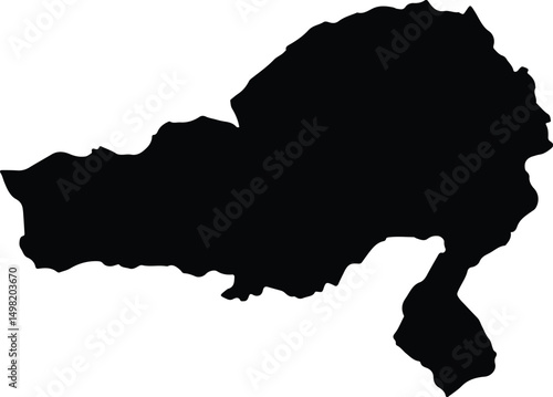 Alonso de Ibáñez Bolivia silhouette map