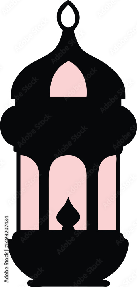 Obraz premium lantern light silhouette 